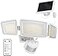 Ensenior 5 Motion Sensor Modes Solar Security Light 1800LM 270 Wide Angle 3 Heads LED Flood Lights IP65 Waterproof Wall Lights Separate Solar Panel Remote Control Solar Lights Outdoor