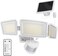 Ensenior 5 Motion Sensor Modes Solar Security Light 1800LM 270 Wide Angle 3 Heads LED Flood Lights IP65 Waterproof Wall Lights Separate Solar Panel Remote Control Solar Lights Outdoor