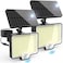 AUDERWIN 294 LED Split Solar Motion Sensor Outdoor Lights 2600Lm Solar Flood Lights IP67 Waterproof Outside Solar Powered Security Spot Lights for Porch Patio Yard Garage Fence Garden 2 Pack Black
