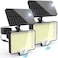 AUDERWIN 294 LED Split Solar Motion Sensor Outdoor Lights 2600Lm Solar Flood Lights IP67 Waterproof Outside Solar Powered Security Spot Lights for Porch Patio Yard Garage Fence Garden 2 Pack Black