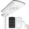SunBonar Solar Street Lights Outdoor Motion Sensor Dimmable Cool White6000K Warm White3000K Timer Dusk to Dawn Aluminum Solar Flood Light with Remote for Driveway Path Garden Parking Lot