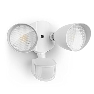 LUTEC 32W 3500 Lumen LED Security Lights Motion Sensor Light Outdoor 5000K Daylight IP65 Waterproof Dusk to Dawn Motion Detector Flood Light for Garage Yard PorchWhite