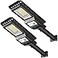 Engrepo Solar Lights Outdoor 1000LM 156 LEDs Solar Powered Motion Sensor Light Security Waterproof Solar Flood Light for Yard Fence Garden Patio Front Door Shed Deck Path 2 Pack