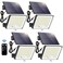 Gusicil Outdoor Solar Lights Split Solar Motion Sensor Outdoor Lights with Remote Control IP65 Waterproof Solar Lights 172LED 3Modes Solar Flood Lights for YardPatioGardenGarage 4 Pack