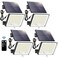 Gusicil Outdoor Solar Lights Split Solar Motion Sensor Outdoor Lights with Remote Control IP65 Waterproof Solar Lights 172LED 3Modes Solar Flood Lights for YardPatioGardenGarage 4 Pack