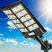 JOYEYE Solar Street Light 8000W Street Light Outdoor High Lumens Parking Lot Lights 6500K Solar Lights Outdoor Motion Sensor Dusk to Dawn for Parking Lot with Remote Control 1 Pack