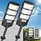 EWIQIRAO Solar Lights Outdoor Waterproof 2 Pack Solar Flood Light Outdoor Motion Sensor LED 6500K Security Light Remote Street Lights Dusk to Dawn Wall Mount for Yard Parking