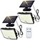 Adiding Solar Outdoor Lights 202 LEDs Flood Lights with 164 ft Cable Remote Control Solar Motion Sensor Outdoor Lights 3 Modes Solar Powered Security Lights for Outside Patio Yard Garage 2 Pack