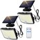 Adiding Solar Outdoor Lights 202 LEDs Flood Lights with 164 ft Cable Remote Control Solar Motion Sensor Outdoor Lights 3 Modes Solar Powered Security Lights for Outside Patio Yard Garage 2 Pack