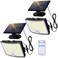 Adiding Solar Outdoor Lights 202 LEDs Flood Lights with 164 ft Cable Remote Control Solar Motion Sensor Outdoor Lights 3 Modes Solar Powered Security Lights for Outside Patio Yard Garage 2 Pack