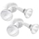LUTEC 2 Pack Adjustable Twin Par Holder Outdoor Flood Lights Switch Controlled Security Lights Floodlights Fixture Waterproof Exterior Max 300 Watt Par38 Flood Light for Garage Yard PorchWhite
