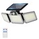 JumJam 280 LED Solar Flood Security Lights Solar Lights Outdoor with Motion Sensor Flood Lights with Remote Waterproof Dusk to Dawn for Porch Patio Yard Garage
