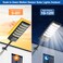 VowelsOne Solar Street Lights Outdoor Waterproof48000LM 320Wide Angle Flood Light LED Solar Parking Light with Motion Sensor and Remote Control for Outdoor Streets CourtyardsParking Garages4Pack