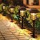 LETMY Solar Pathway Lights Outdoor 8 Pack Bright Solar Lights Outdoor IP65 Waterproof Auto OnOff Garden Lights Solar Powered Landscape Lighting for Yard Path Patio Walkway Driveway Pathway Black