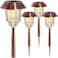 XMCOSYXMCOSY Solar Lights Outside Waterproof 4 Pack Auto OnOff 1040 LM Dimmable Outdoor Solar Lights for Yard Garden Pathway Driveway Walkway Warm White