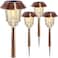 XMCOSYXMCOSY Solar Lights Outside Waterproof 4 Pack Auto OnOff 1040 LM Dimmable Outdoor Solar Lights for Yard Garden Pathway Driveway Walkway Warm White