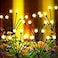 AAOVEFOX Solar Lights Outdoor 6 Pack Solar Garden Lights Firefly Lights Garden Decorations for Yard Patio Pathway Lawn Gifts for Mom Women