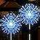JJGoo Solar Firework Lights 2 Pack 120 LEDs 2 Lighting Modes Solar Garden Lights Outdoor Waterproof for Yard Patio Walkway Pathway Party Wedding Christmas Decorative Blue