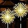 JJGoo Outdoor Solar Lights Firework 2 Pack 120 LEDs Waterproof Solar Lights for Outside Garden Yard Pathway Fence Warm White