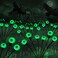 BeHiller Halloween Decorations Outdoor Solar Scary Eyeball Lights2PACKS 12LED Green Eyeball Swaying Firefly LightsWaterproof Solar Halloween Path Lights for YardGardenLawnParty Decor