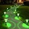 Priddop Solar Lights Outdoor Pathway Waterproof 8 Pack Green LED Green Stake Acrylic Mushroom Decorative Garden Lights for Yard Landscape Patio Outside Decorations