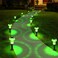Priddop Solar Lights Outdoor Pathway Waterproof 8 Pack Green LED Green Stake Acrylic Mushroom Decorative Garden Lights for Yard Landscape Patio Outside Decorations