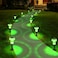 Priddop Solar Lights Outdoor Pathway Waterproof 8 Pack Green LED Green Stake Acrylic Mushroom Decorative Garden Lights for Yard Landscape Patio Outside Decorations