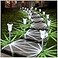 DenicMic Solar Lights Outdoor 10 Pack Waterproof 6000K Cold White LED Stainless Steel Stake Outside Lights for Yard Pathway Garden Driveway Walkway Landscape Path Lighting