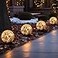MLKNK Solar Globe Lights Outdoor WaterproofSolar BallsSolar Garden LightsOrbs for Outside 4 Pack Cracked Glass Ball for Lawn Patio Yard Backyard Decorations
