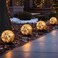 MLKNK Solar Globe Lights Outdoor WaterproofSolar BallsSolar Garden LightsOrbs for Outside 4 Pack Cracked Glass Ball for Lawn Patio Yard Backyard Decorations