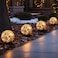 MLKNK Solar Globe Lights Outdoor WaterproofSolar BallsSolar Garden LightsOrbs for Outside 4 Pack Cracked Glass Ball for Lawn Patio Yard Backyard Decorations