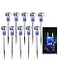 NEWOTE 10PCS Blue Outdoor Lights LED Steel Garden Solar Powered Landscape Light Lamp Yar Pathway Stake Lights