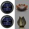 Leoduo 2 Pack Replacement Solar Light Parts Warm White LED Waterproof Bottom Kit for Outdoor DIY Lotus Crackle Glass Globe Lamp
