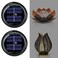 Leoduo 2 Pack Replacement Solar Light Parts Warm White LED Waterproof Bottom Kit for Outdoor DIY Lotus Crackle Glass Globe Lamp