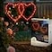 Touch Of ECO Solar Heart Garden Stake Light with Copper Wire LED Red Light Metal Frame Valentines Day Outdoor Decor for Yard Patio Pathway Waterproof Red Heart Shaped Solar Lights Lawn Decor Gift