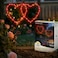 Touch Of ECO Solar Heart Garden Stake Light with Copper Wire LED Red Light Metal Frame Valentines Day Outdoor Decor for Yard Patio Pathway Waterproof Red Heart Shaped Solar Lights Lawn Decor Gift