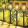 ILANCK Solar Pathway Lights Outdoor Solar Lights 8 Pack Metal Glass Design Waterproof Auto OnOff Bright LongLasting Garden Landscape Lighting Walkway Driveway