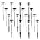 SOLPEX 16 Pack Solar Outdoor Lights Pathway Stainless Steel Solar Lights Outdoor WaterproofLED Landscape Lighting Solar Walkway Lights for LandscapePatioLawnYardDrivewayWarm White