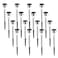 SOLPEX 16 Pack Solar Outdoor Lights Pathway Stainless Steel Solar Lights Outdoor WaterproofLED Landscape Lighting Solar Walkway Lights for LandscapePatioLawnYardDrivewayWarm White