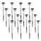 SOLPEX 16 Pack Solar Outdoor Lights Pathway Stainless Steel Solar Lights Outdoor WaterproofLED Landscape Lighting Solar Walkway Lights for LandscapePatioLawnYardDrivewayWarm White