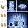 NiniTe LIGHTS 6 Pack Solar Powered Wine Bottle Lights 20 LED Waterproof Copper Cork Solar Lights for Wedding Christmas Outdoor Holiday Garden Patio Pathway Decor Cool White