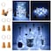 NiniTe LIGHTS 6 Pack Solar Powered Wine Bottle Lights 20 LED Waterproof Copper Cork Solar Lights for Wedding Christmas Outdoor Holiday Garden Patio Pathway Decor Cool White