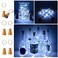 NiniTe LIGHTS 6 Pack Solar Powered Wine Bottle Lights 20 LED Waterproof Copper Cork Solar Lights for Wedding Christmas Outdoor Holiday Garden Patio Pathway Decor Cool White