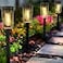 Qualdout Solar Pathway Lights Outdoo 8 Pack Bright Solar Path Lights Outdoor IP65 Waterproof Garden Lights Solar Powered Landscape Lighting for Outside Yard Lawn Patio Walkway Driveway