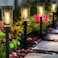 Qualdout Solar Pathway Lights Outdoo 8 Pack Bright Solar Path Lights Outdoor IP65 Waterproof Garden Lights Solar Powered Landscape Lighting for Outside Yard Lawn Patio Walkway Driveway