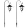 MAGGIFT 34 Inch Hanging Solar Lights Outdoor Waterproof Solar Garden Lights with 2 Shepherd Hooks Landscape Lighting for Lawn Patio Yard Pathway Driveway2 Pack