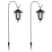 MAGGIFT 34 Inch Hanging Solar Lights Outdoor Waterproof Solar Garden Lights with 2 Shepherd Hooks Landscape Lighting for Lawn Patio Yard Pathway Driveway2 Pack