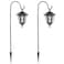 MAGGIFT 34 Inch Hanging Solar Lights Outdoor Waterproof Solar Garden Lights with 2 Shepherd Hooks Landscape Lighting for Lawn Patio Yard Pathway Driveway2 Pack