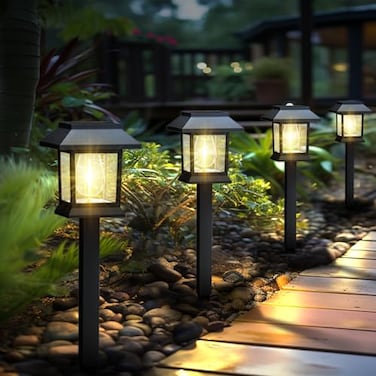 Greluna Solar Lights Outdoor12 Pack 3000K Waterproof Auto OnOff Solar Pathway Lights for Your Garden Landscape Path Yard Patio DrivewayWalkway Decor