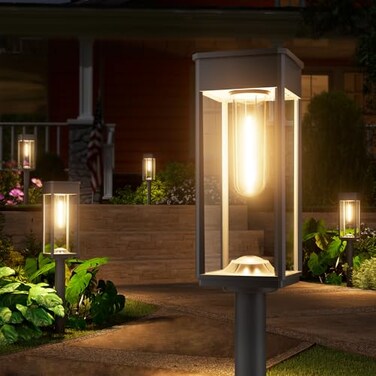 NEWMESSI 8 Pack Bright Solar Pathway Lights OutdoorIP65 Waterproof Auto OnOff Solar Garden Light Path Lights Solar Powered for Outside Yard Path Lawn Walkway Driveway Landscape Lighting Patio Decor